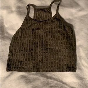Olive green tank top